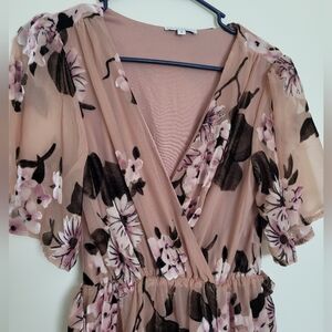 Baltic Born Floral Maxi Dress - Pink and Black